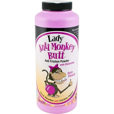Lady Anti-Monkey Butt | Women's Anti Friction and Sweat Powder with Calamine | Talc Free | 6 oz. 6
