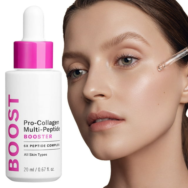 Paula's Choice Sérum Booster Multi-Peptide Pro-Collagène pour Rides, Soutient la Production de Collagène avec Acide Hyaluronique Repulpant et Acides Aminés, Sans Parfum et Sans Parabène, 0.67 Onces