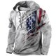 thumbnail image 1 of Blusa con capucha de manga larga para hombre, sudadera con capucha, verde, azul, verde claro, marrón, con capucha, estampados gráficos, estampado de bandera, con cordones, para deportes al aire libre,, 1 of 2