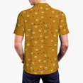 thumbnail image 4 of Balery Honey Bee Gnomes Printed Men’s Short Sleeve Polo Shirt, Midweight Men's Shirt,Golf Polo shirts -XX-Large, 4 of 9