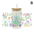 thumbnail image 1 of X2 Christmas Drinks -UV DTF Cup - Wrap Transfer Waterproof Cup Sticker ж D1J1, 1 of 9