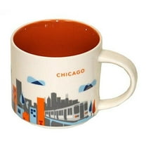 Starbucks CHICAGO You Are Here Collection Ceramic Mug 14oz