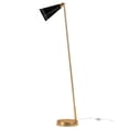thumbnail image 4 of Henn&Hart 11" Brushed Brass/Matte Black Metal Floor Lamp, 4 of 9