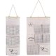 thumbnail image 1 of 2 Modles De Sacs De Rangement Muraux En Lin (beige) Avec Petites Poches Pour La Maison Et Le Bureau, 1 of 5