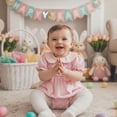 thumbnail image 4 of UACY Newborn Baby Boy Girl Easter Outfit Bunny Romper Cute Rabbit Overalls Jumpsuit for Spring Summer, 4 of 9