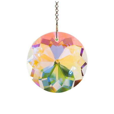 

45mm White Crystal DIY Gift Sun Catcher Hanging Prism Garden With Chain Cutting