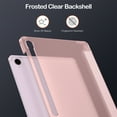 thumbnail image 5 of Fintie SlimShell Case for Samsung Galaxy Tab S10 Lite/ S10 FE/ S9 FE 5G 10.9 Inch/Tab S9 11 Inch with S Pen Holder, Lightweight Stand Translucent Frosted Back Cover, Auto Wake/Sleep, Rose Gold, 5 of 9