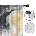 thumbnail image 4 of Blackout Kids Curtains,Black Marble Gold Line Pattern Childrens Insulated Curtains Set Of 2,Bedroom Essentials,Toddler Room Decor 42"x84", 4 of 5