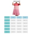 thumbnail image 5 of Vestido de verano,Vestido de empalme de color en contraste Vestido de cuello redondo Vestido casual de mujer Máxima comodidad, 5 of 5