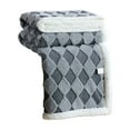 Pgyong Multifunctional Cover Blanket Flannel Home Decor Plaid Blanket