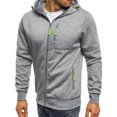 thumbnail image 4 of Faithtur Men's Pullover Zipper Outer Wear Jacket Leisure Full Warm Top, 4 of 5