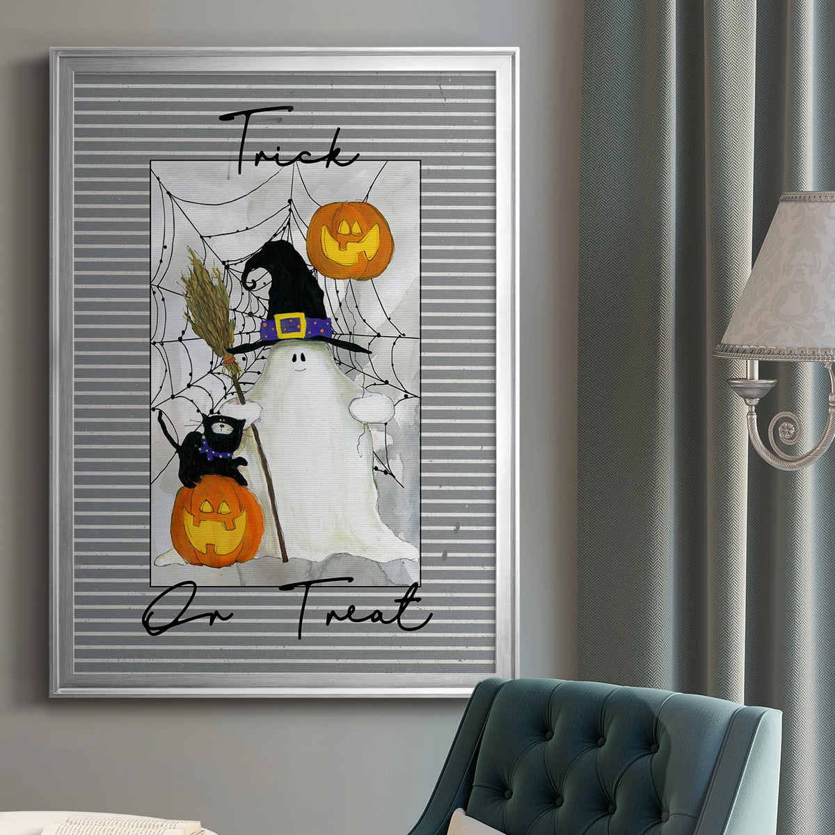 Trick or Treat Ghost Premium Classic Framed Print - Ready to Hang