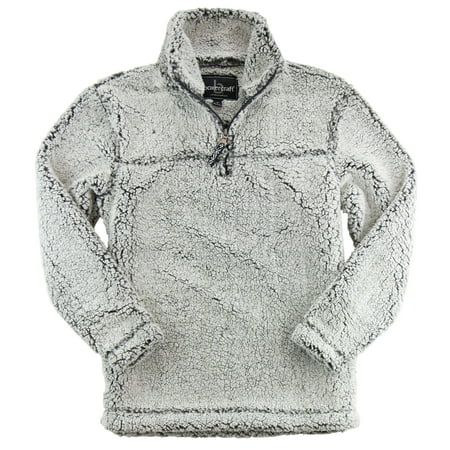 Hometown Clothing SET: Boxercraft Sherpa 1/4 Zip Pullover and HTC Garment Guide, Adult Size, Smokey (Best 1 4 Zip Pullover)