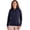 Dark Navy, variant on Clique LQK00091 Haven Recycled Womens Full Zip Hooded Sweatshirt-Pure Slate-XXL