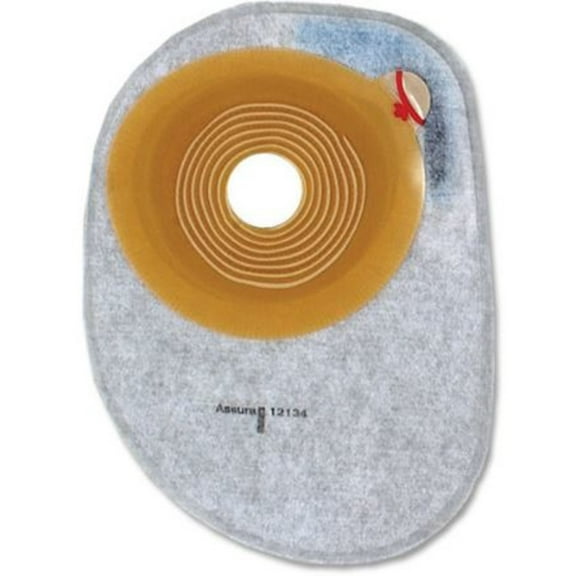 Assura Colostomy Pouch One-Piece System Midi Box of 30, Transparent