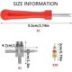 thumbnail image 2 of Tire Valve Tool, Car Tire Repair Tool Kit, Tire Valve Repair Tool, Valve Core Remover Red, Car Replacement with 4 in 1, Tire Valve Repair Tool and Val, 2 of 4