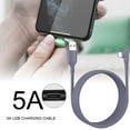 thumbnail image 2 of Maoww 5A Charging Cable Mobile Phone USB Elbow Data Transmission Cable Phone Elbow Charging Cord 1.5m Type-c, 2 of 9