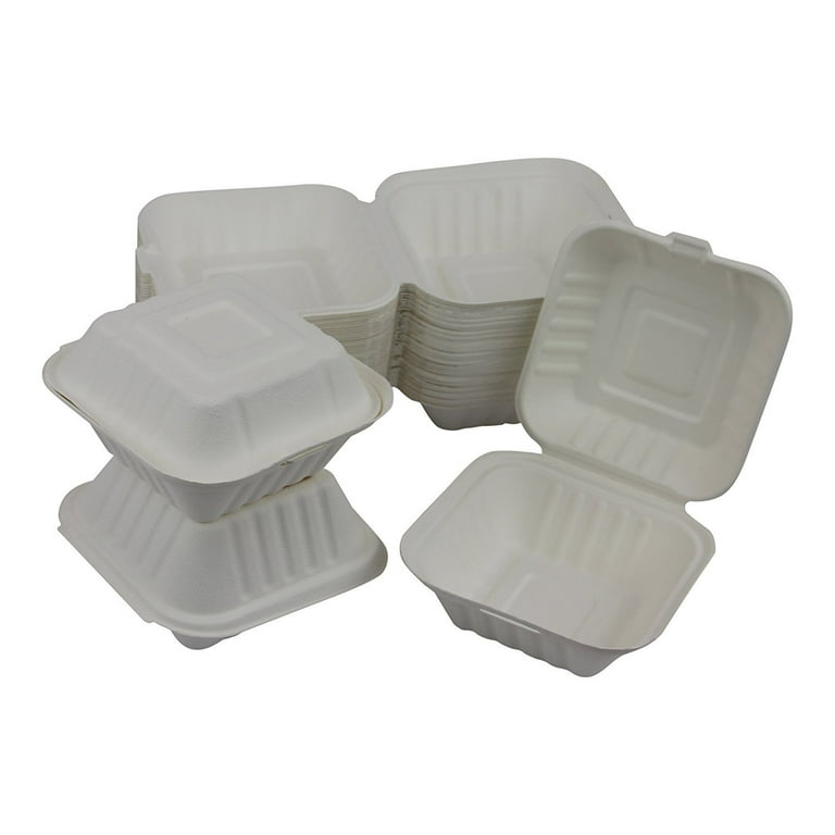 Clamshell Take Out Food Containers, [9 * 6 75-Pack] Disposable to Go  Containers