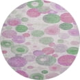 thumbnail image 2 of Addison Rugs Mayfield Premium Machine Washable Transitional Geometric Pink Round Rug, 8' x 8', 2 of 6