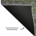thumbnail image 5 of Addison Rugs Mayfield Premium Machine Washable Transitional Stripes Olive Round Rug, 8' X 8' Machine Washable Transitional Stripes Olive Oversized Sherpa Throw Blanket, 5 of 6