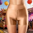 thumbnail image 5 of HXWCHs Glam Satin High Waist Fit Shorts for Nightlife with Sleek Shine and Elegant Finish XXL Rose Gold, 5 of 7