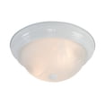 thumbnail image 3 of Yosemite Home Decor 2 Lights Flush Mount in White, 3 of 6