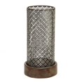 thumbnail image 1 of Stratton Home Decor S19342 Moroccan Hurricane Candle Holder, Grey & Wood, 1 of 1
