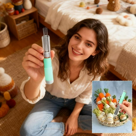 Eectric Needle Felting Tools, Needle Felting Supplies, Needle Felting Kit Wool Felting Supplies, Perfect for DIY Felting Wool Projects