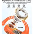 thumbnail image 2 of General Wireless Earbuds Bluetooth Headphones Sport,Over Ear Buds with Deep Bass Sound,60Hrs Playtime Earphones Redesigned Comfort Fit with Earhooks for Running,Meeting,Workout- Orange, 2 of 15