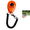 Orange, variant on 1 Pcs Pet Training Clicker with Coiled Wrist Strap, Dog Behavior Training Click Trainer Aid for Puppy Obedience Training