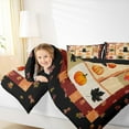 thumbnail image 4 of jejeloiu Autumn Harvest Pumpkin Bedding Comforter Set,Hello Fall Twin Comforter Sets,Black Cute Kitten Bedding Set For Child,Microfiber Bedroom Decor Reversible,2 Pieces, 4 of 8