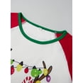 thumbnail image 5 of RUINIXCW Family Christmas Pajamas Matching Sets Xmas PJS Holiday Jammies for Whole Family Reindeer Long Sleeve Tops and Plaid Pants Family Christmas Outfits Sleepwear, 5 of 10