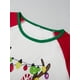 thumbnail image 4 of Conjunto de pijama navideño familiar a juego, camisetas de manga larga con estampado de renos y pantalones a cuadros. Ropa de dormir navideña., 4 of 9