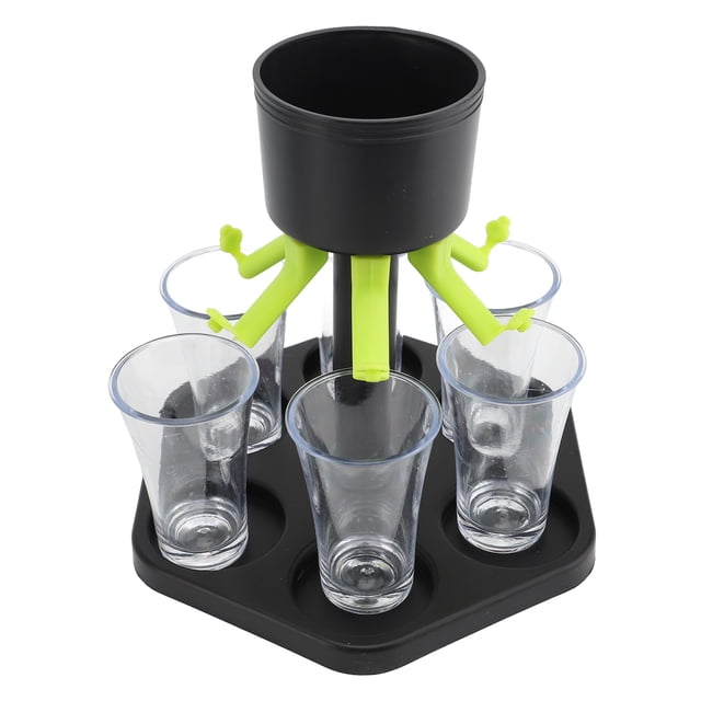 Dispensador De 6 Tragos, Disfrute De La Distribución Uniforme Del Partido Dispensador De Tragos De Bebidas Plástico Resistente Previene El Desperdicio Para La Barra