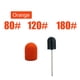 thumbnail image 5 of 50 unidades por juego de tapas de lijado de uñas naranjas con broca de goma para uñas, rebaba eléctrica para limpieza de uñas, herramientas de accesorios de rebabas de esmalte de Gel rotativo, 5 of 5