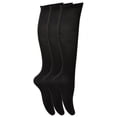 thumbnail image 1 of Chaussettes Simples Jusqu'aux Genoux pour Filles d'Âge Secondaire (Lot de 3), 1 of 1