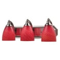 thumbnail image 3 of Elk 3 Light Vanity in Polished Chrome and Scarlet Red Glass - 570-3C-SC-LED, 3 of 4
