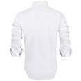 thumbnail image 5 of sogami Mens Long Sleeve Stretch Dress Shirts Wrinkle-Free Solid Button Down Shirts, 5 of 8