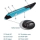 thumbnail image 2 of Wireless Pen Mouse Adjustable Handwriting Mini Mouse for PC Laptop (Blue) - DD01, 2 of 3