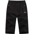thumbnail image 2 of Men's 3/4 Hiking Pants Outdoor Performance Running Jogger Capri Shorts, 2 of 5