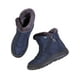 thumbnail image 4 of Botas de nieve para mujer Cremalleras laterales Botas de invierno impermeables Comodidad - Mantiene los pies calientes y secos - Zapatos de invierno de ancho ancho, 4 of 7