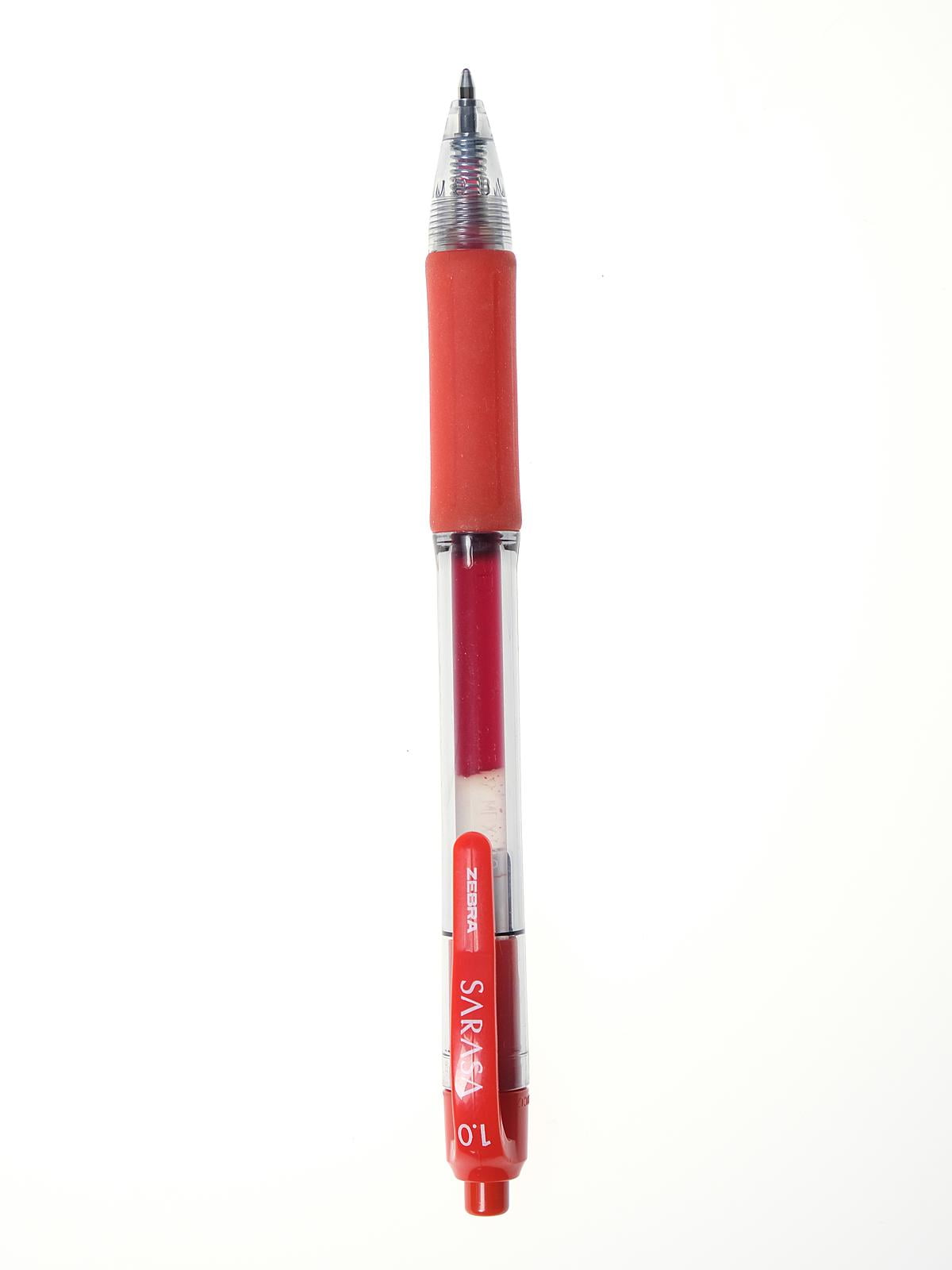 Sarasa Gel Retractable Pen 1.0 mm, red (pack of 12)