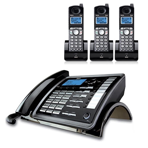 CID Digital Answ RCA-25255RE2 2 Line corded//cordless expandable speakerphone