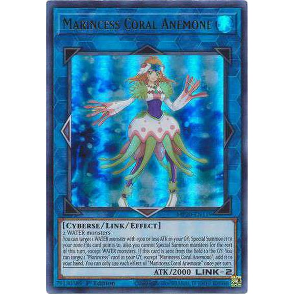 YuGiOh 2020 Tin of Lost Memories Ultra Rare Marincess Coral Anemone MP20-EN119
