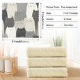 thumbnail image 6 of Yayeee 6 Pack Kitchen Dish Cloths Set for Washing Soft Drying Absorbent Microfiber Towels, Gray Cute Cats, 6 of 9