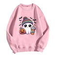 thumbnail image 6 of DORKASM Halloween Women's Sweatshirt Crew Neck Comfy Loose Fit Skeleton Hoodies Long Sleeve Funny Cute Causal 2026 Pumpkin Tops Fall Funny Print Sweatshirt Pink 5XL, 6 of 7