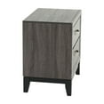 thumbnail image 3 of Knubmt Modern Beside Table with 2 Drawers, Wooden Nightstand for Living Room, Bedroom, Gray, 3 of 6