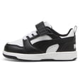 thumbnail image 1 of Tenis Puma Rebound V6 Lo AC + PS para Niños Talla 17.5 Negro, 1 of 6