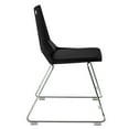 thumbnail image 3 of Luvraflex Stack Chair With Polypropylene Back, Padded Seat - Black, Black, 3 of 5