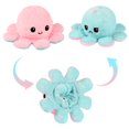 thumbnail image 2 of Pulpo de peluche reversible NQ rosa + cesta animal de peluche sensorial, 2 of 5